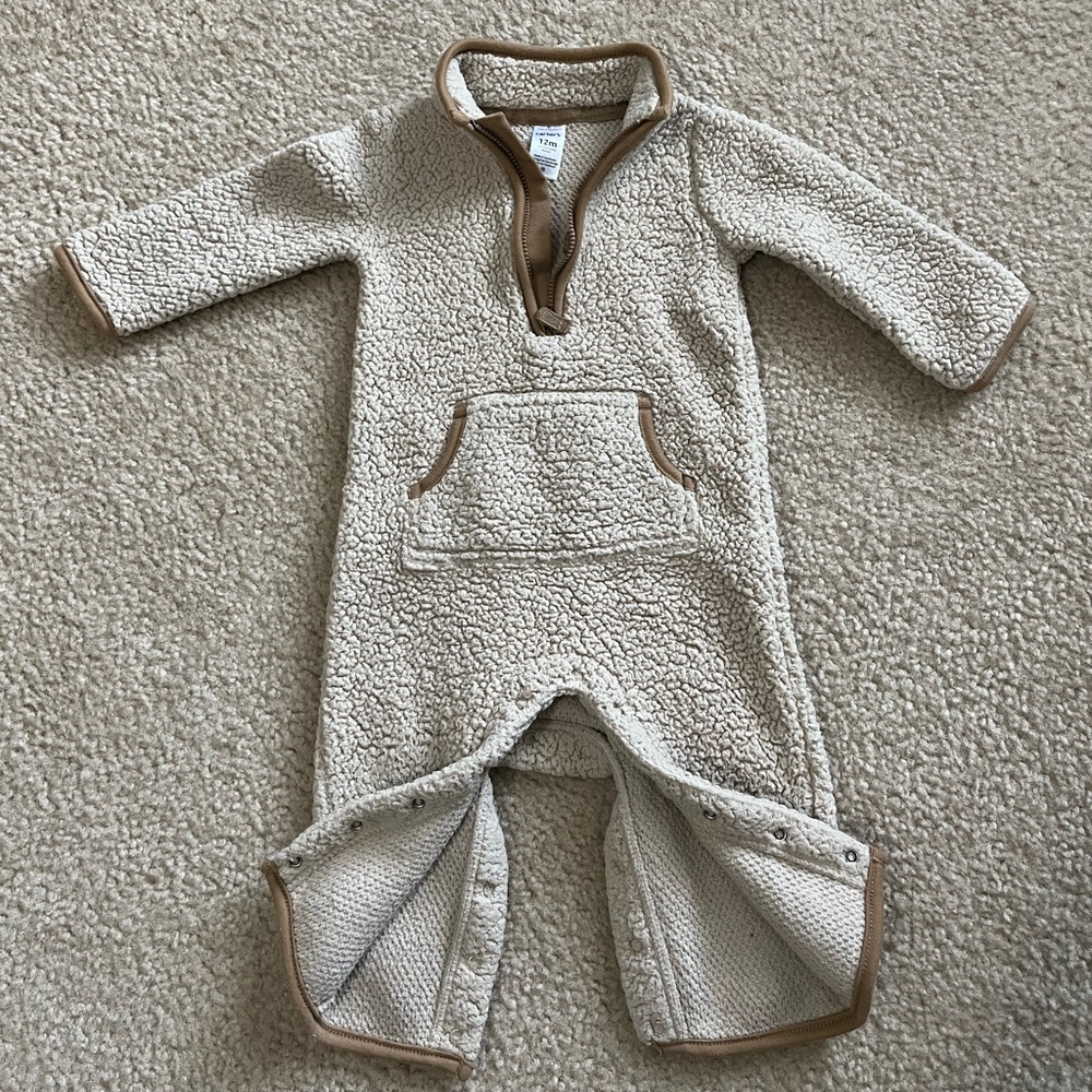 Carters super cozy 12 mo Sherpa jumper